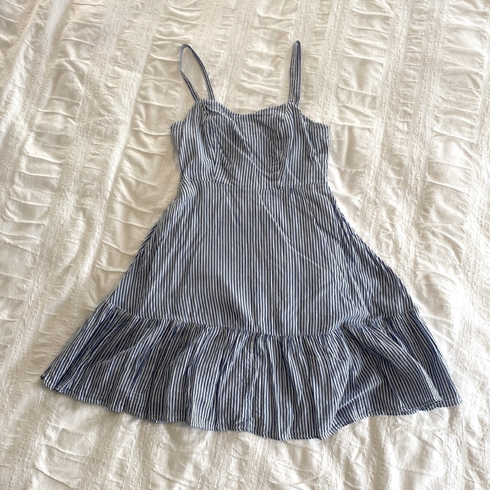 Blue and white striped Old Navy sundress. Like new. TTS. Size small petite